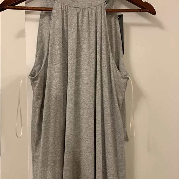 Michael Stars Claudette Shift Dress Womens Sz 2 US Medium Shimmer Gray Silver - Picture 1 of 4